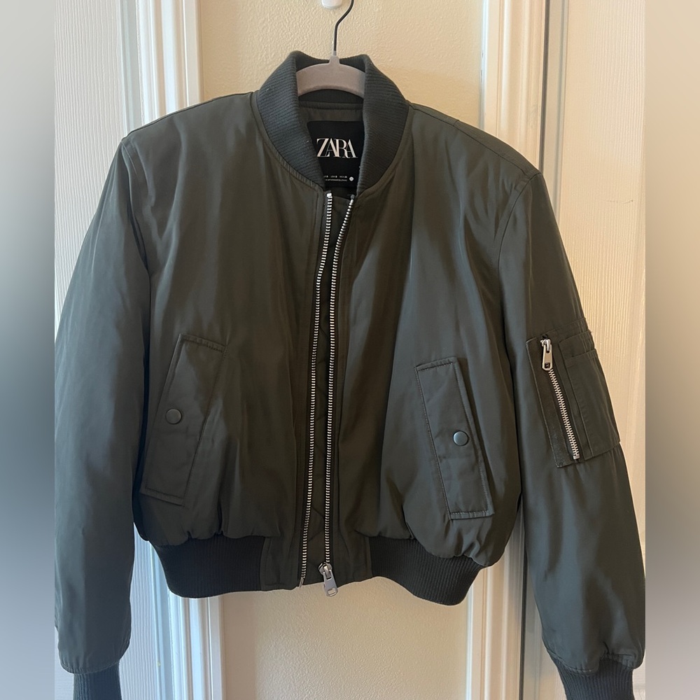 ZARA CROPPED JACKET - Picture 4 of 7
